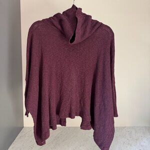 Free People flowy sweater in eggplant, size S